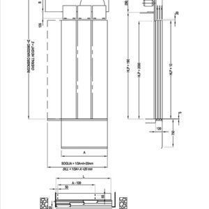 Arm Door Operator OP93 Telescopic 3 panels 3AT - Image 2